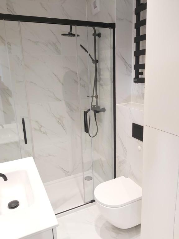 Kúpeľňa v ubytovaní Apartament 150 Zaspa VVita
