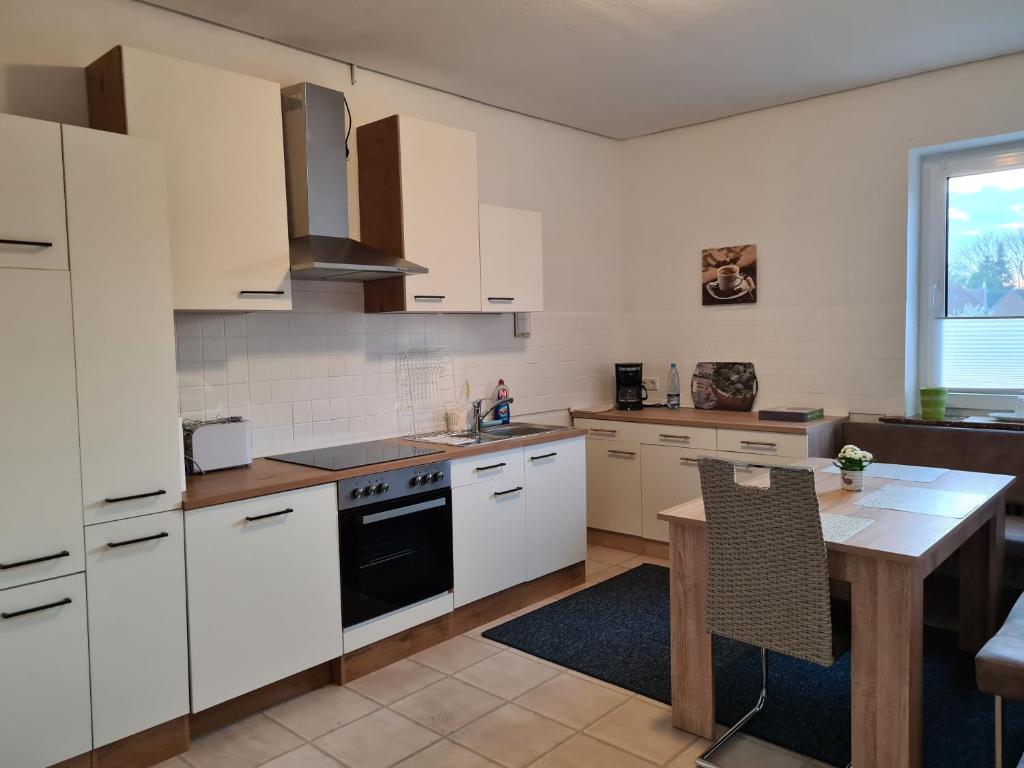 Kuchyň nebo kuchyňský kout v ubytování Nordlicht Emden