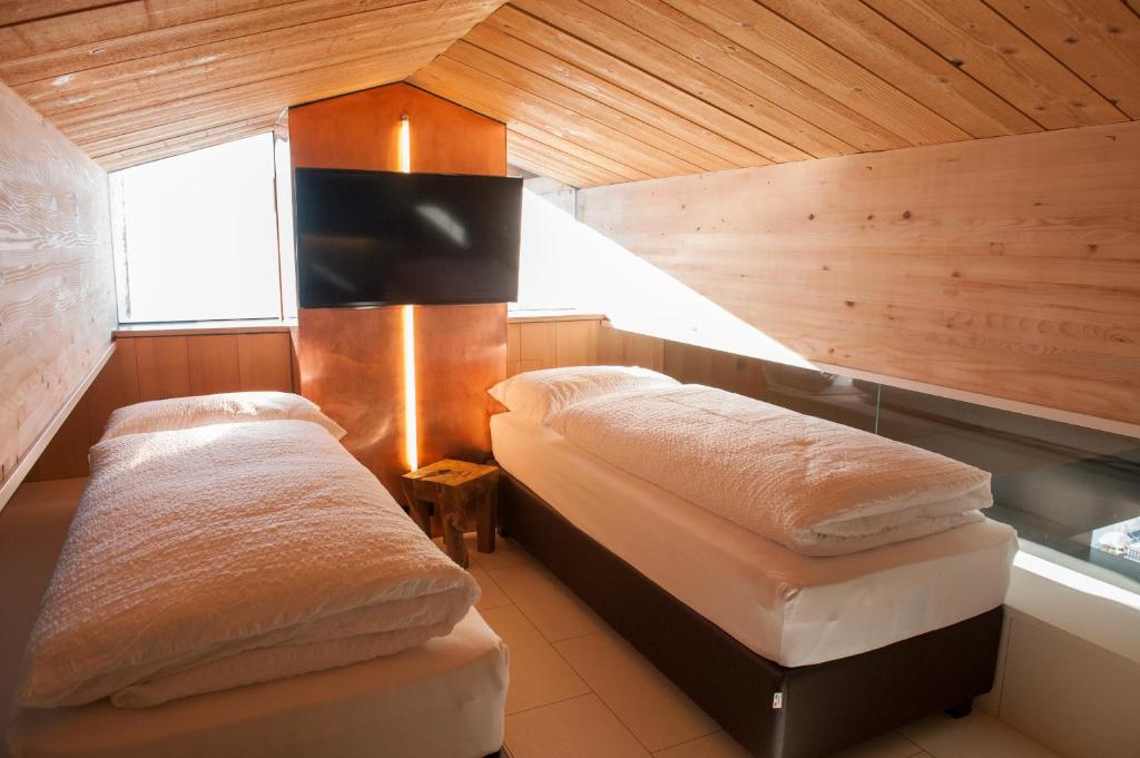 Postel nebo postele na pokoji v ubytování Kar Design Appartements