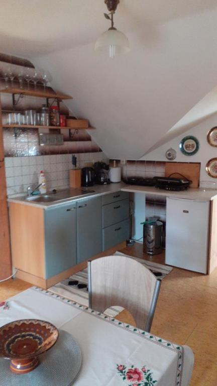 Kuchyň nebo kuchyňský kout v ubytování Atelier Spojovaci
