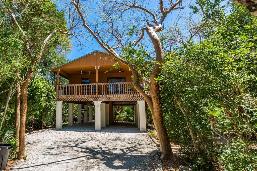 Zahrada ubytování The Florida Keys Treehouse in Marathon, FL