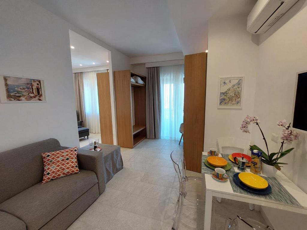 Posezení v ubytování Mistral Luxury Suites