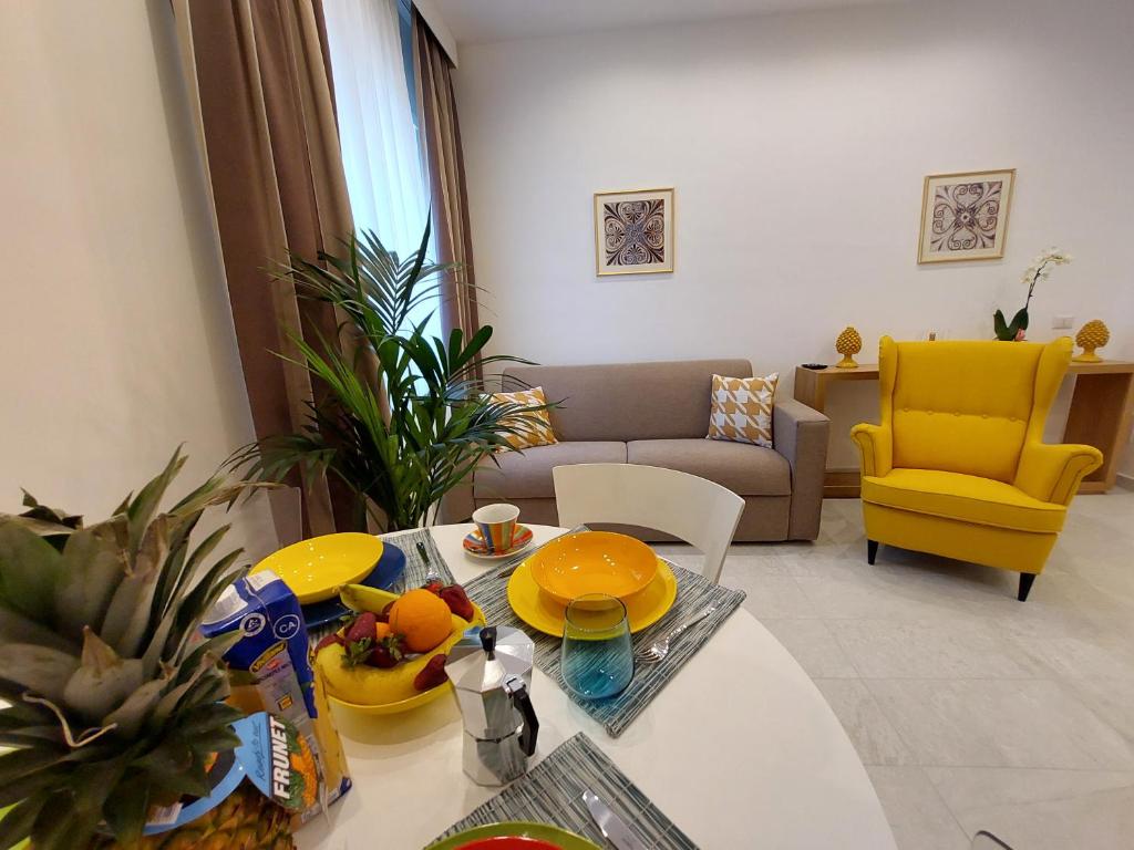 Posezení v ubytování Mistral Luxury Suites