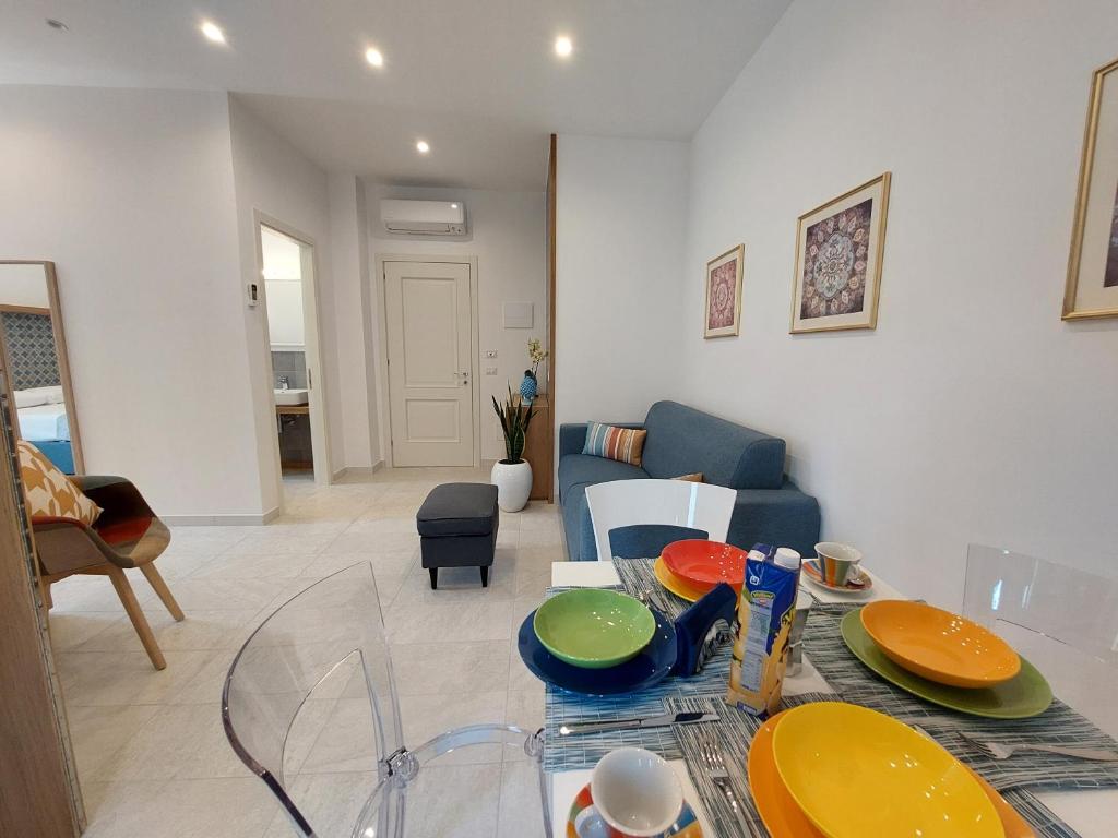 Posezení v ubytování Mistral Luxury Suites