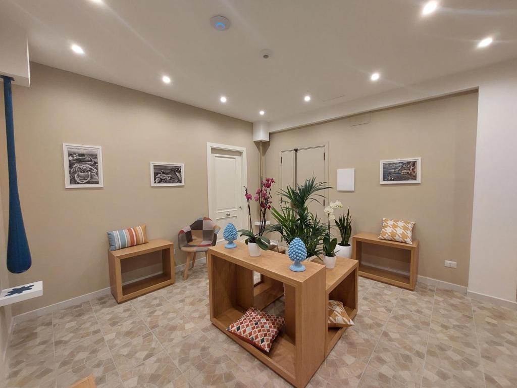 Posezení v ubytování Mistral Luxury Suites