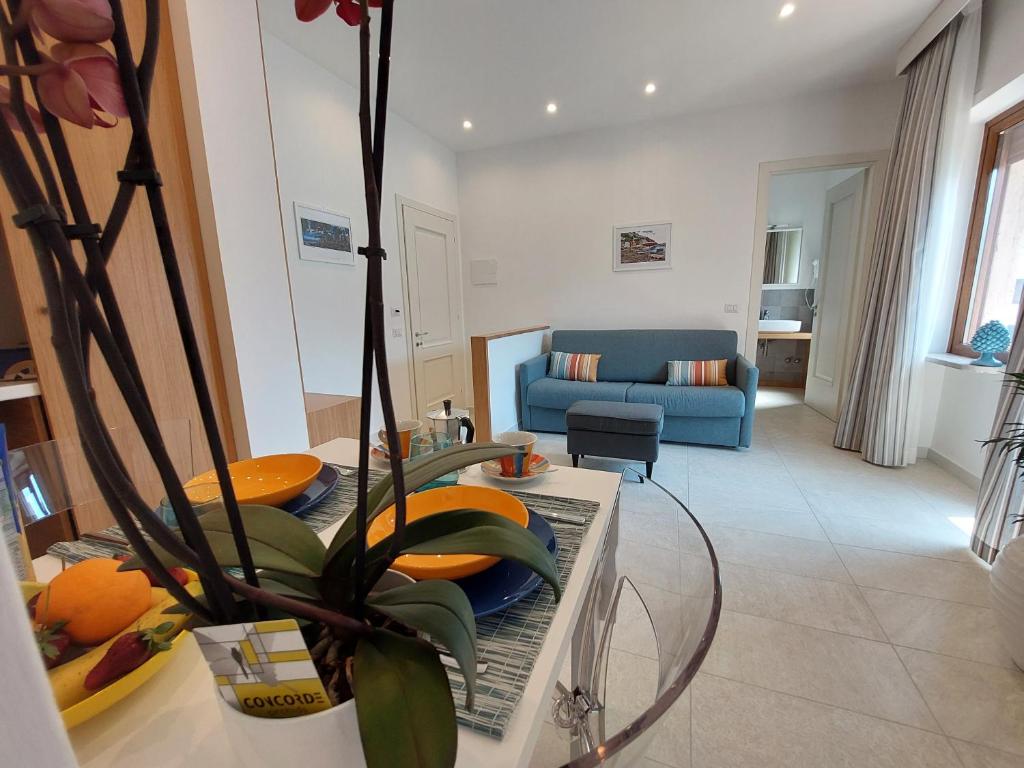 Posezení v ubytování Mistral Luxury Suites