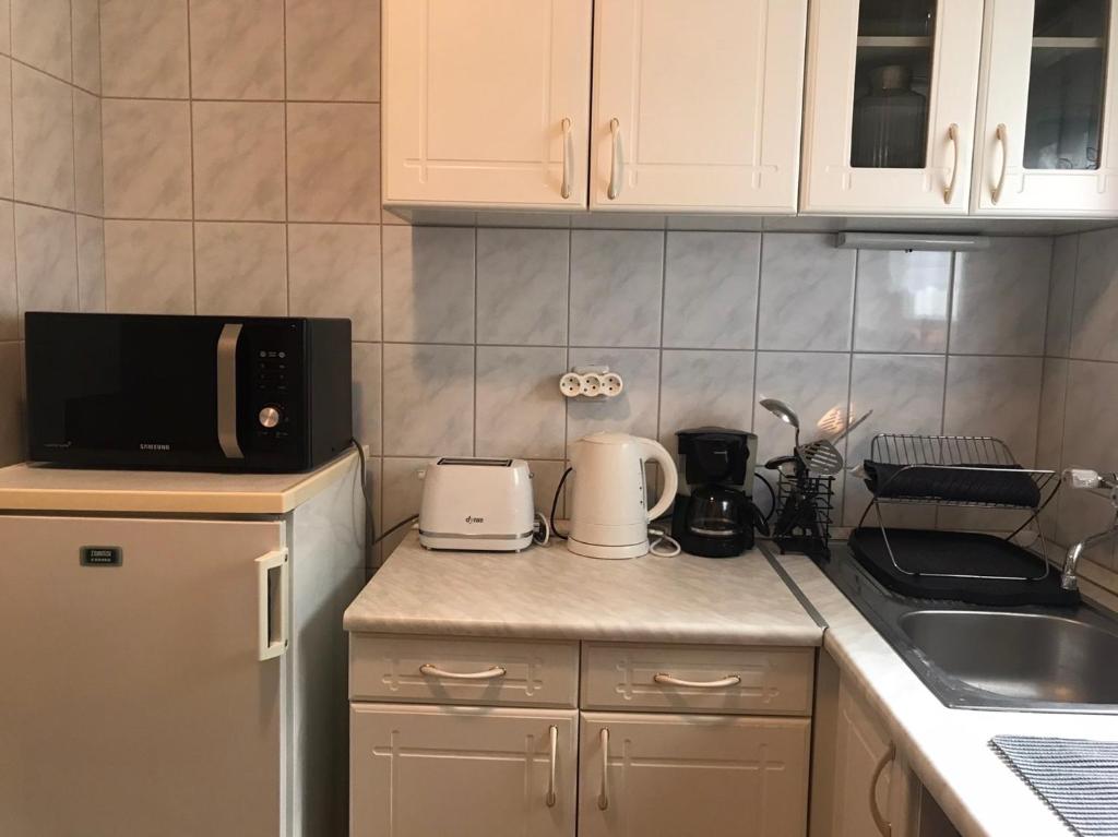 Kuchyňa alebo kuchynka v ubytovaní Monro Apartment