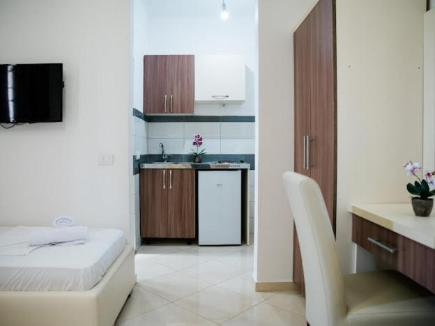 Kuchyň nebo kuchyňský kout v ubytování Apartments Duran