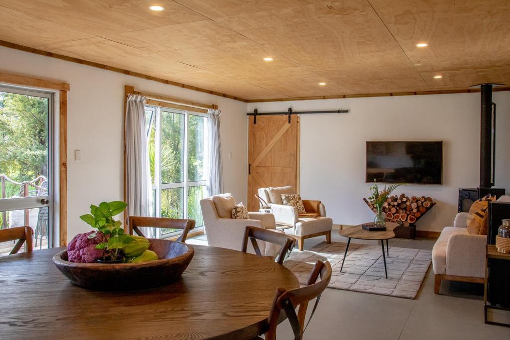 Posezení v ubytování Parohe Island Retreat