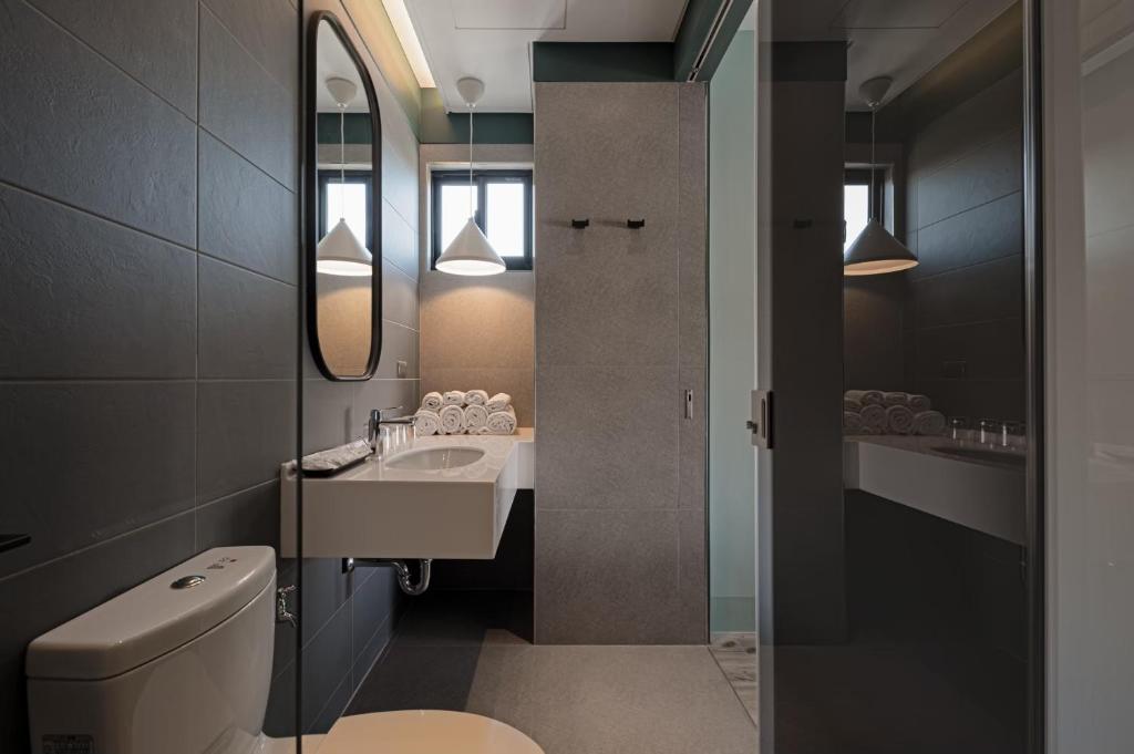 Koupelna v ubytování 森行旅 Mori Hotel -台南安平老街