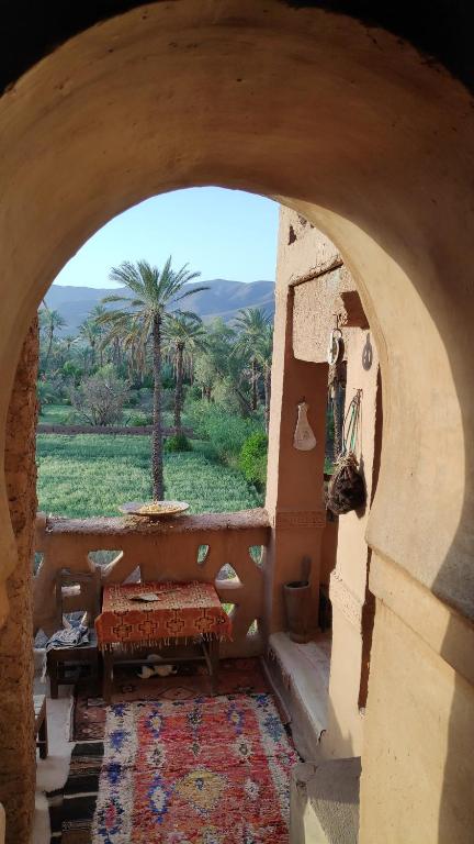 Posezení v ubytování Kasbah Maktob Tamnougalt