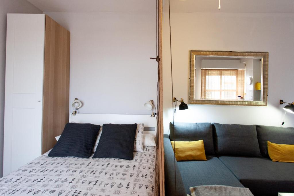 Posteľ alebo postele v izbe v ubytovaní PIKIS Apartment center 1