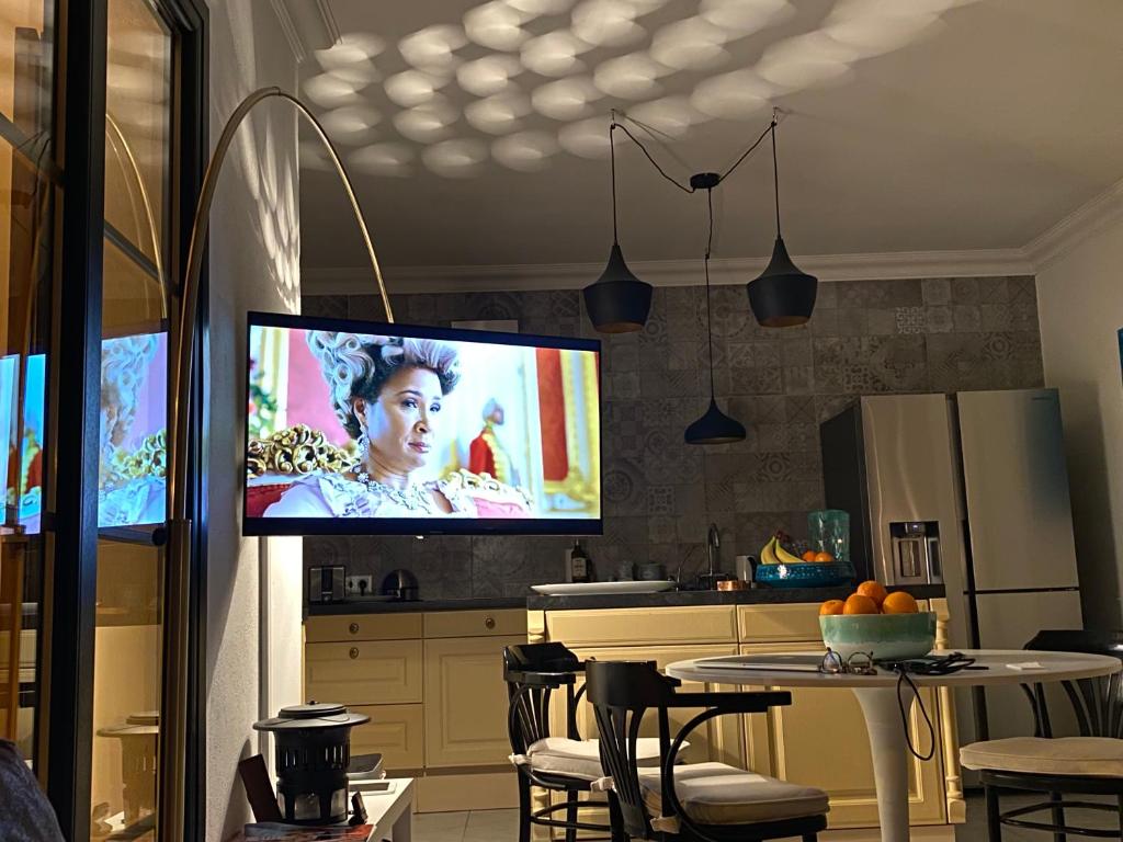 TV a/nebo společenská místnost v ubytování Casa Previsio