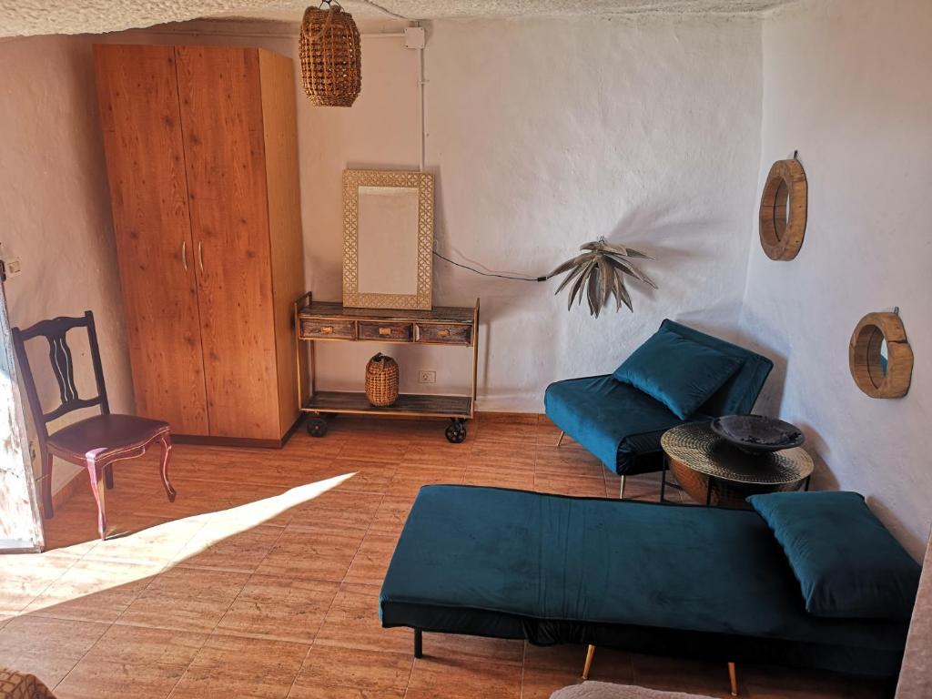 Posezení v ubytování Suite Zen y Cueva Refugio