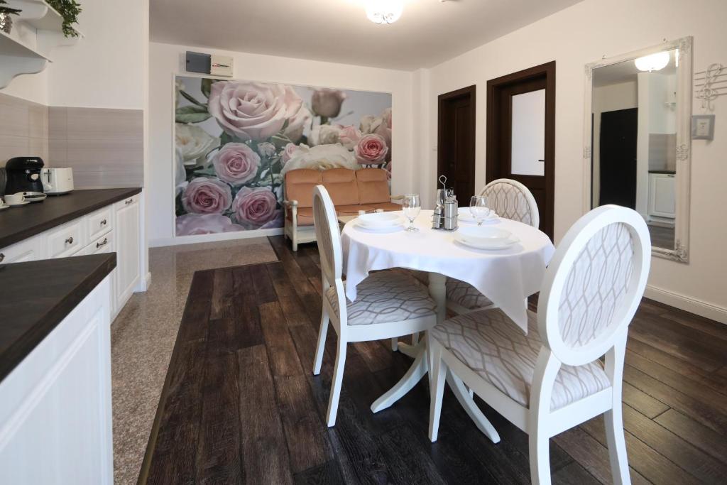 Kuchyň nebo kuchyňský kout v ubytování Perla Sudului - Residence