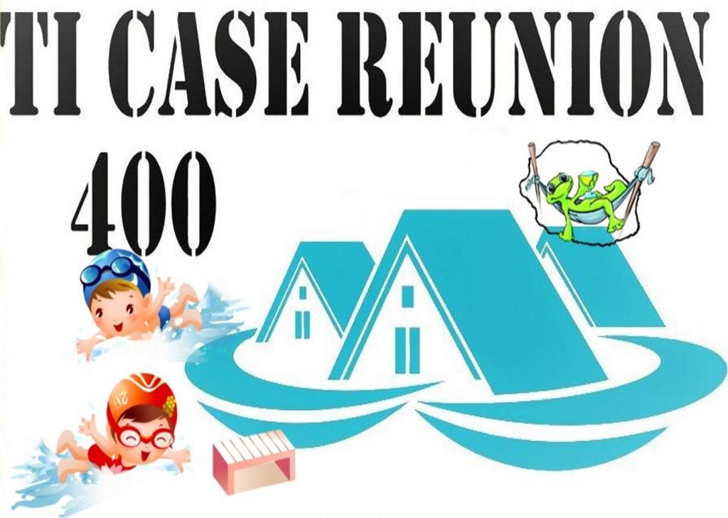 a poster for an ill case return skiing at Ti case reunion 400 in Saint-Pierre
