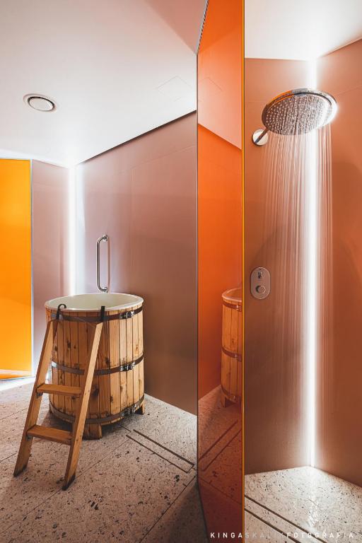 Koupelna v ubytování Tremonti Hotel Karpacz