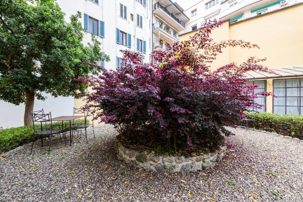 A garden outside Apartments Florence - Dragomanni Loft with patio