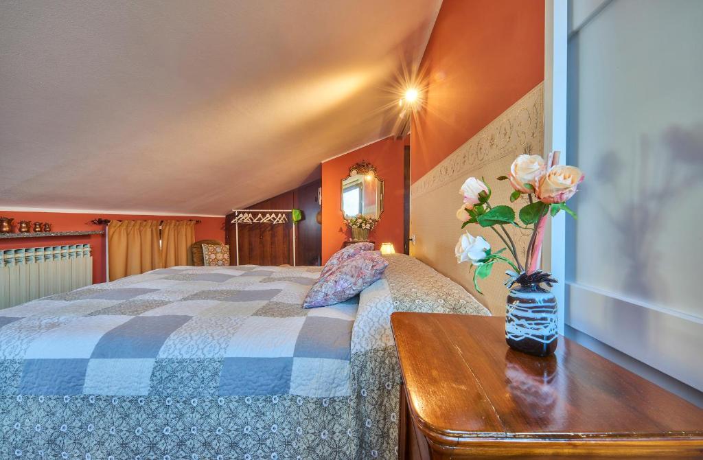 Posteľ alebo postele v izbe v ubytovaní B&B - FORESTERIA - Frontelago Lake Como