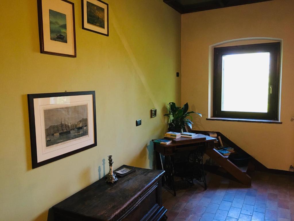 Posezení v ubytování B&B Ai Tre Confini