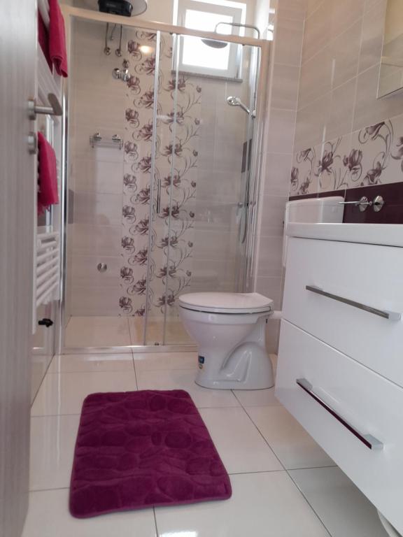 Koupelna v ubytování ML Apartman