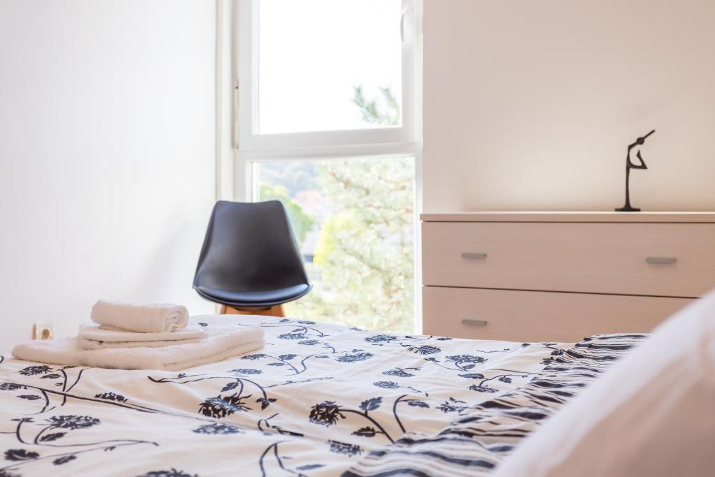 Postel nebo postele na pokoji v ubytování Apartment Starfish Pula