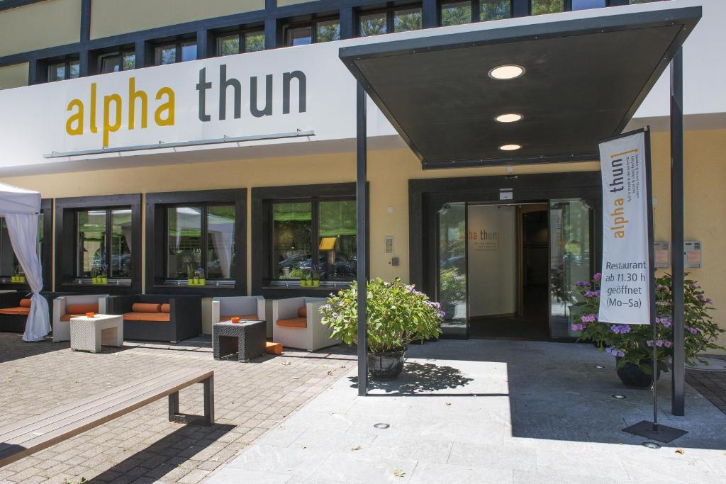 Exteriér nebo vchod ubytování Hotel Alpha Thun
