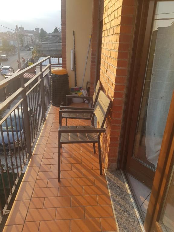 Balkón nebo terasa v ubytování Iris