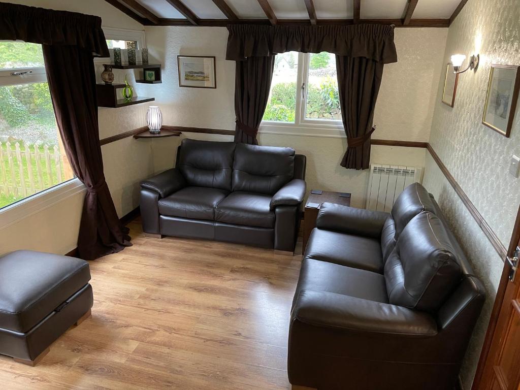 Posezení v ubytování Snowdonia cabin