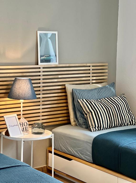 Posteľ alebo postele v izbe v ubytovaní Seafront Maisonette