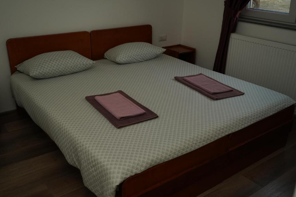 Postel nebo postele na pokoji v ubytování Pensiunea Giulia Home