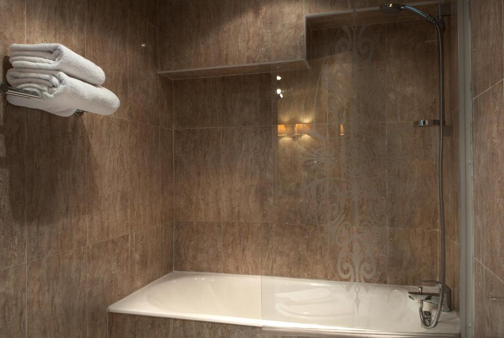 Koupelna v ubytování Hotel Minerve
