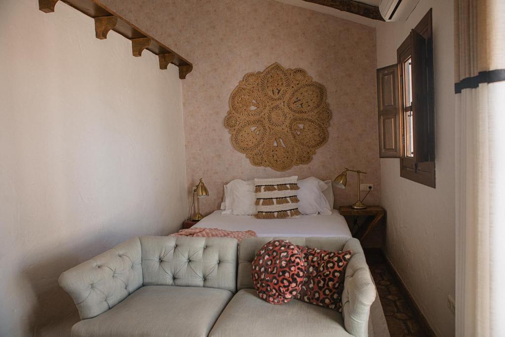 Cama o camas de una habitación en Posada Morisca Charming Hotel Boutique