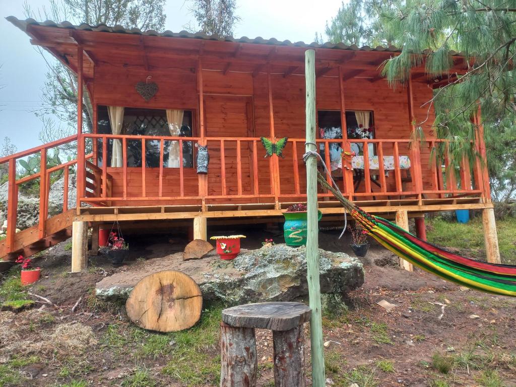 Zahrada ubytování Cabaña Sueños Dorados