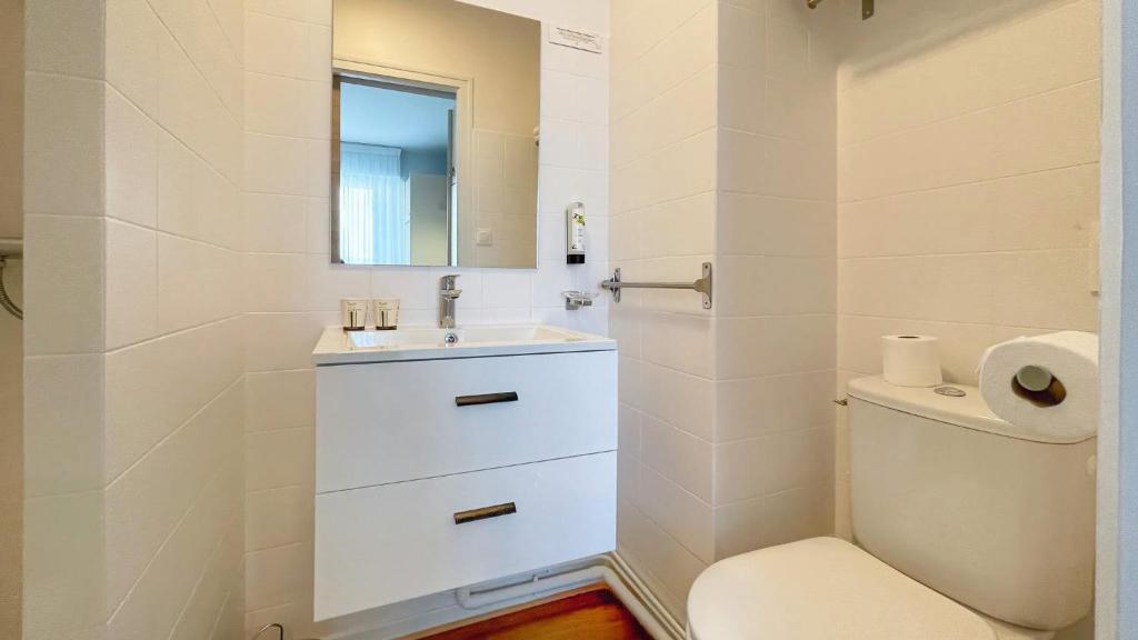 Koupelna v ubytování Hôtel l'Albatros