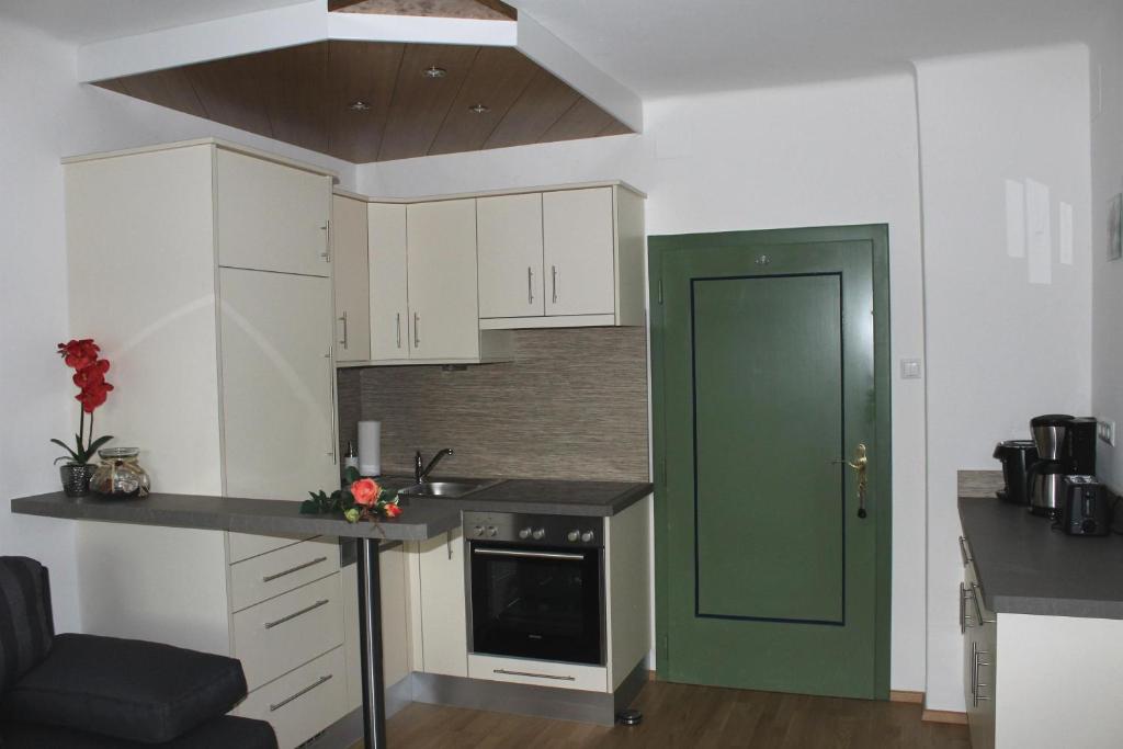 Kuchyň nebo kuchyňský kout v ubytování Haus Franz