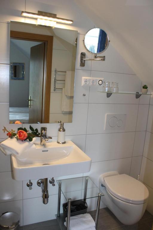 Koupelna v ubytování Haus Franz