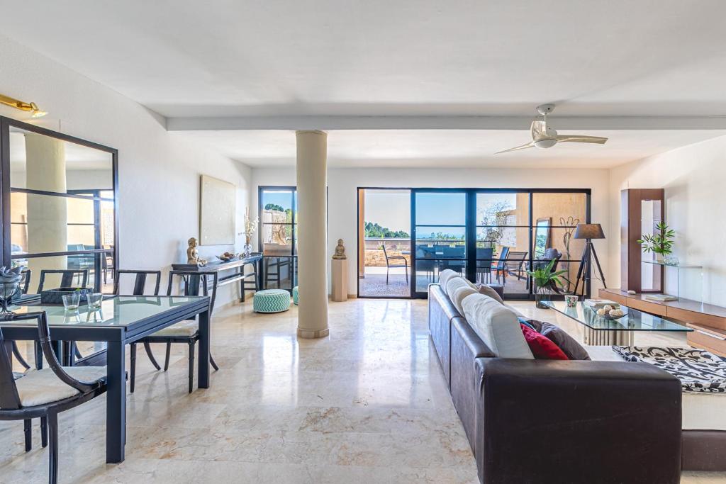 A seating area at Apartamento Altea Nova