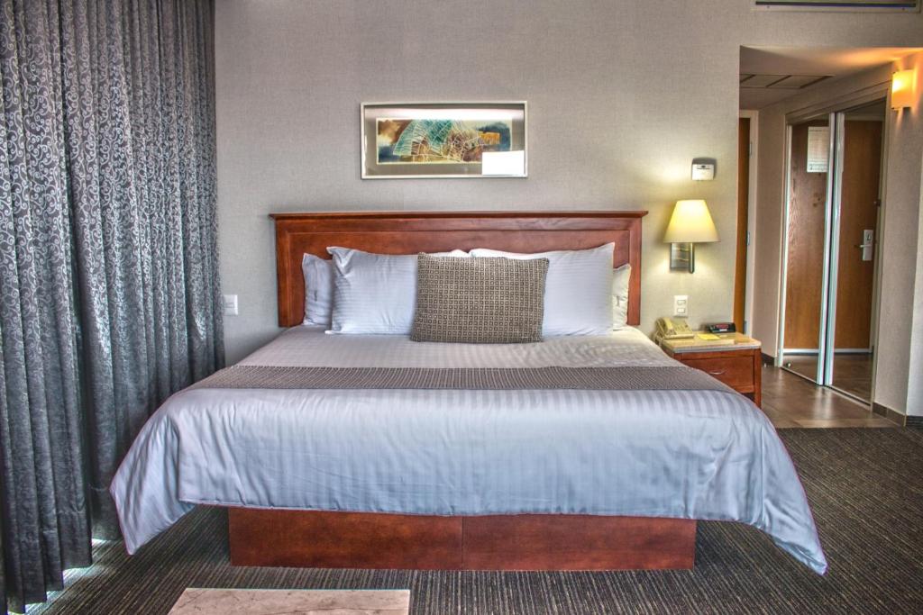 Postel nebo postele na pokoji v ubytování Casa Inn Business Hotel Celaya