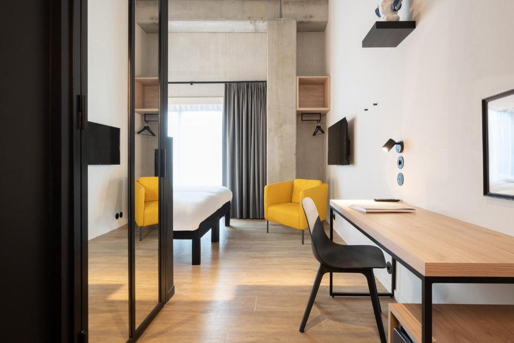Posezení v ubytování ibis Styles Namur