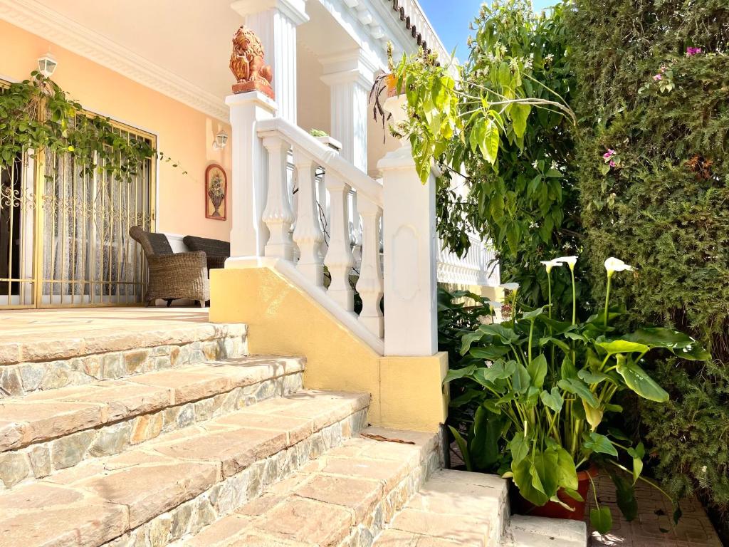 Vonkajšia záhrada v ubytovaní Villa del Arte La Nucia