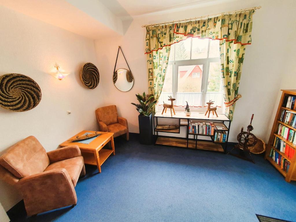 Posezení v ubytování Hotel Seiffener Hof***