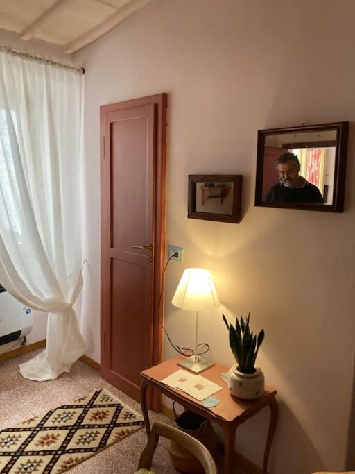 TV a/nebo společenská místnost v ubytování Il balconcino di Riamori