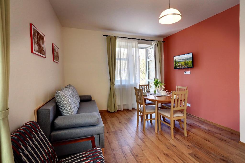 Posezení v ubytování Apartmány Tatra