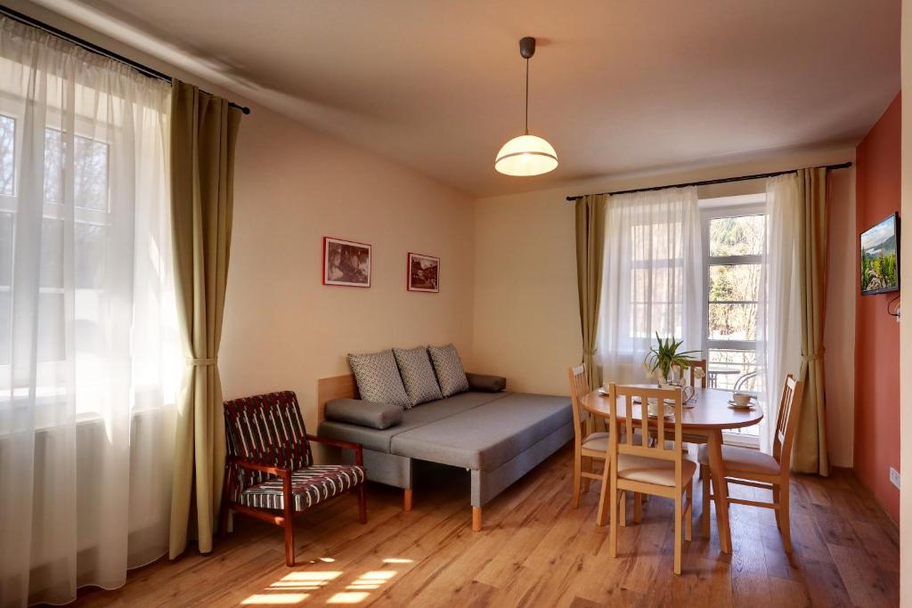 Posezení v ubytování Apartmány Tatra
