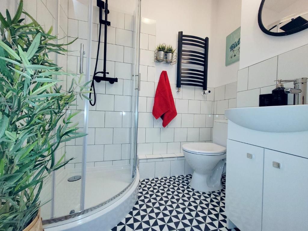 Koupelna v ubytování Narutowicza 41 Apartments