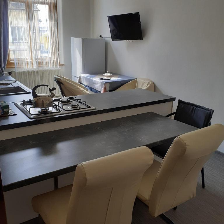 Telewizja i/lub zestaw kina domowego w obiekcie Apartma Františkovy Lázně