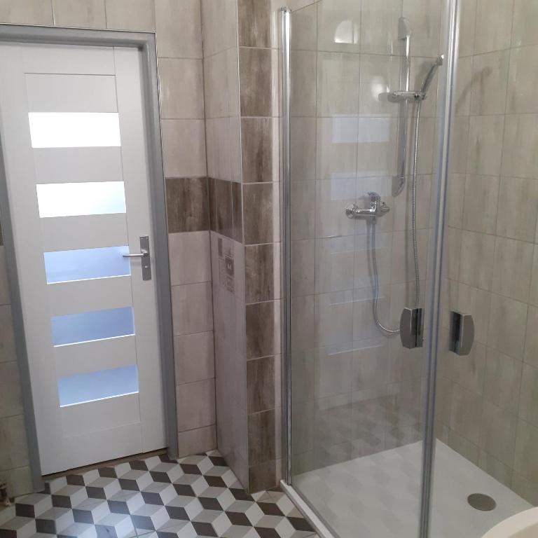 Łazienka w obiekcie Apartma Františkovy Lázně