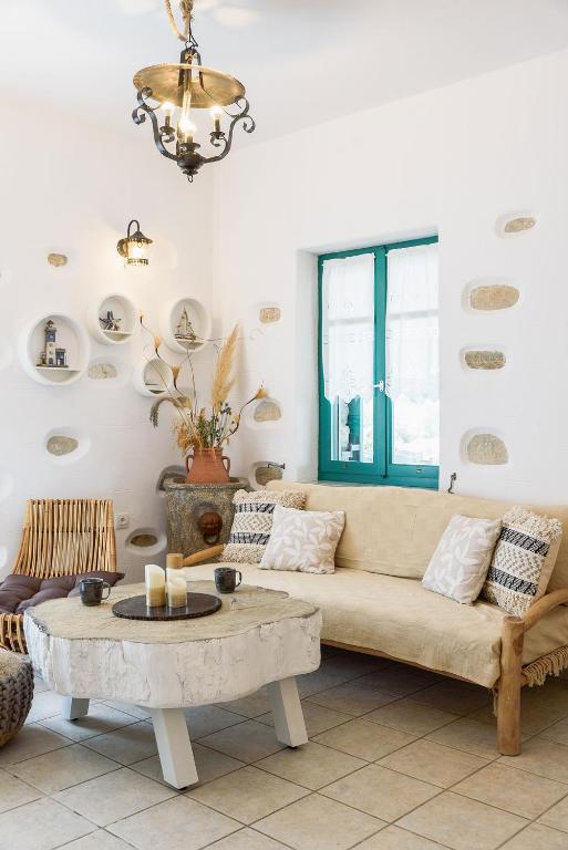Posedenie v ubytovaní seaside Villa Glyfa Paros