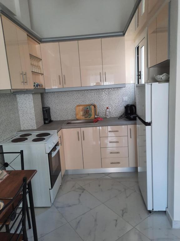 Kuchyň nebo kuchyňský kout v ubytování Kalamata COSY APARTMENT 2